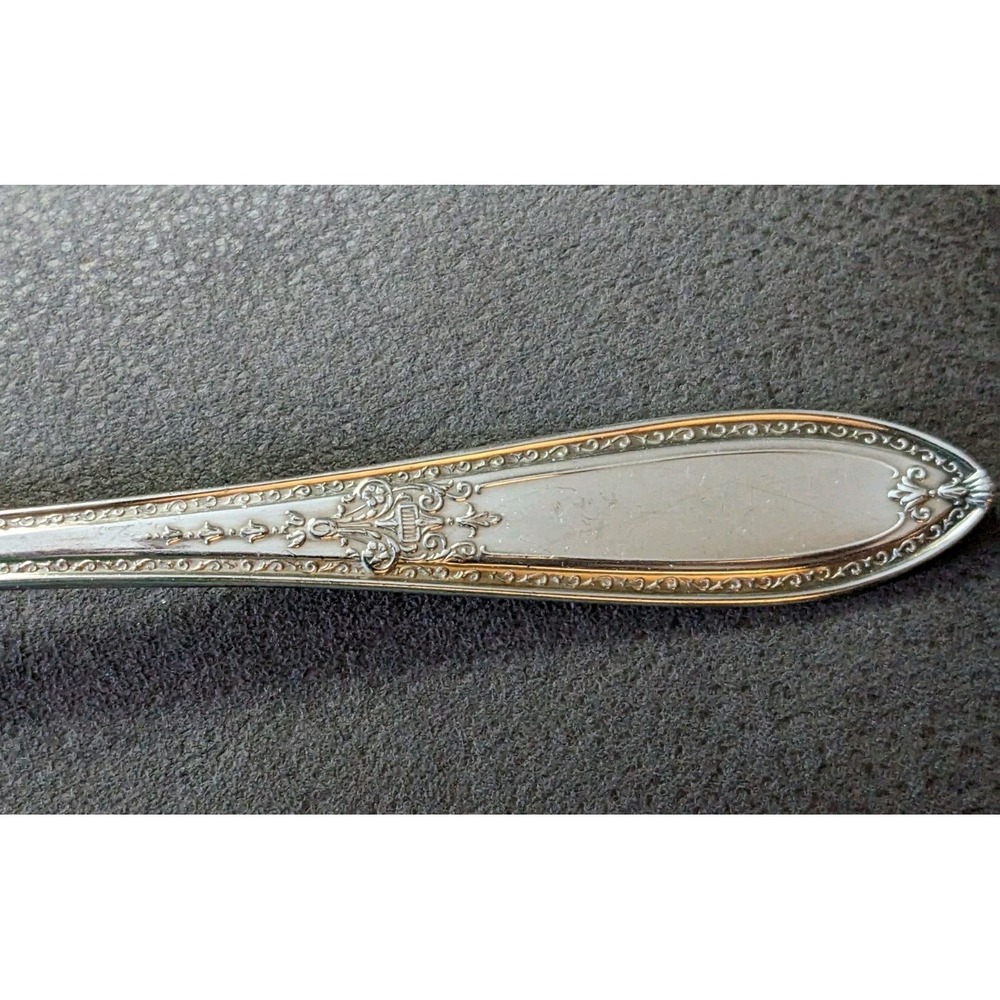 International Wm Rogers AA 10 TRIUMPH Silverplate Gumbo Soup Spoons 7" READ - Picture 5 of 7